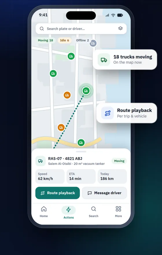 ZORA live fleet map